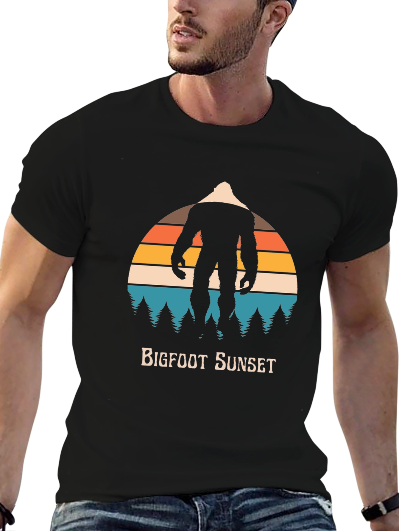 Bigfoot Sunset Graphic Tee