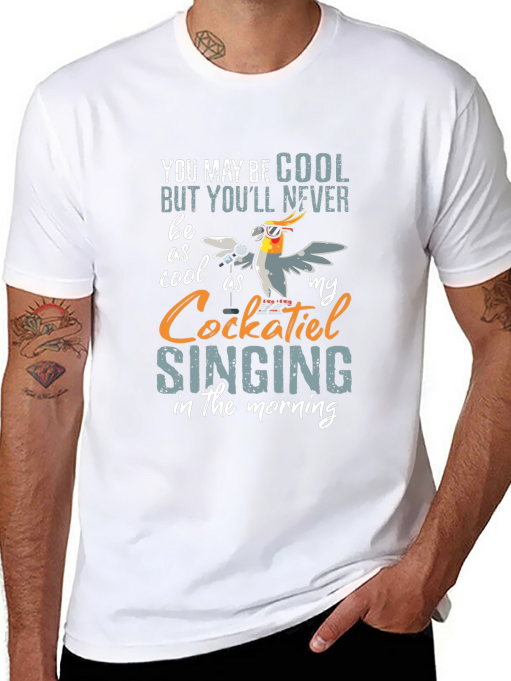 Cool Cockatiel Singing T-Shirt