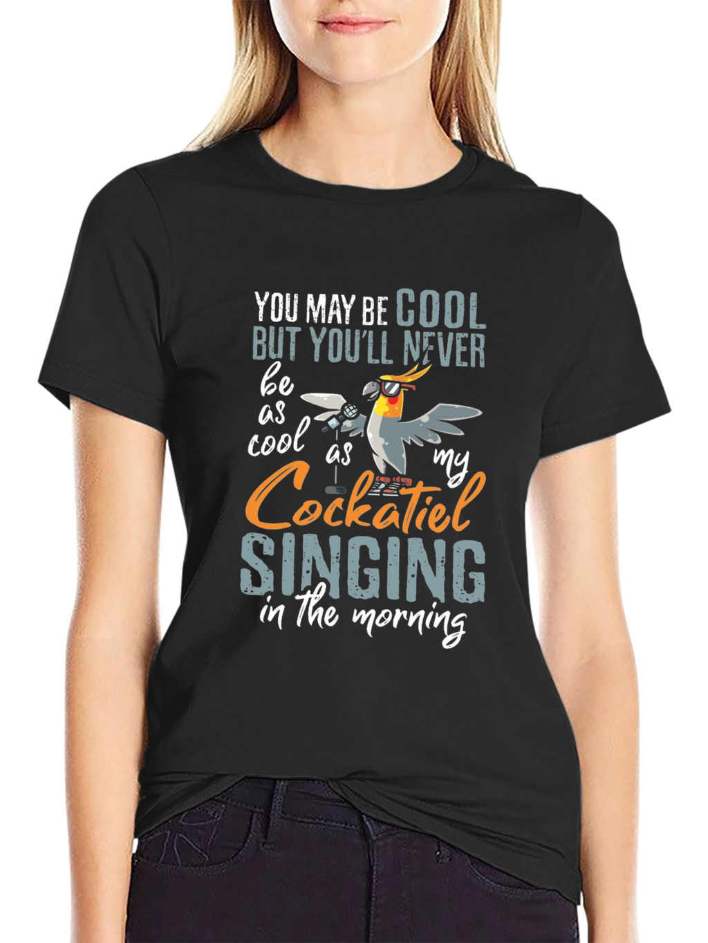 Cool Cockatiel Singing T-Shirt