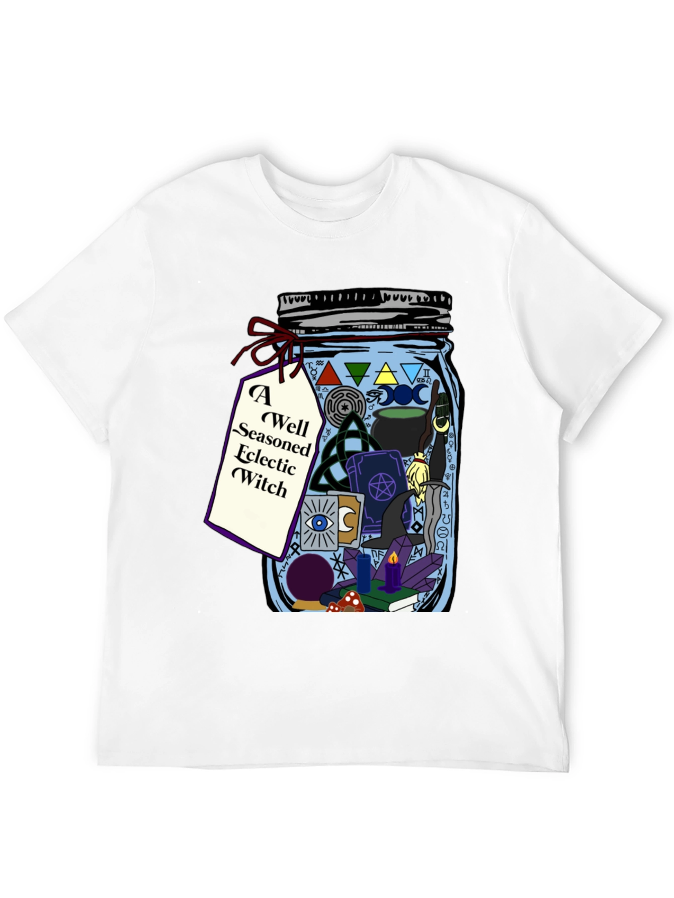 Eclectic Witch T-Shirt - Magic Jar Design