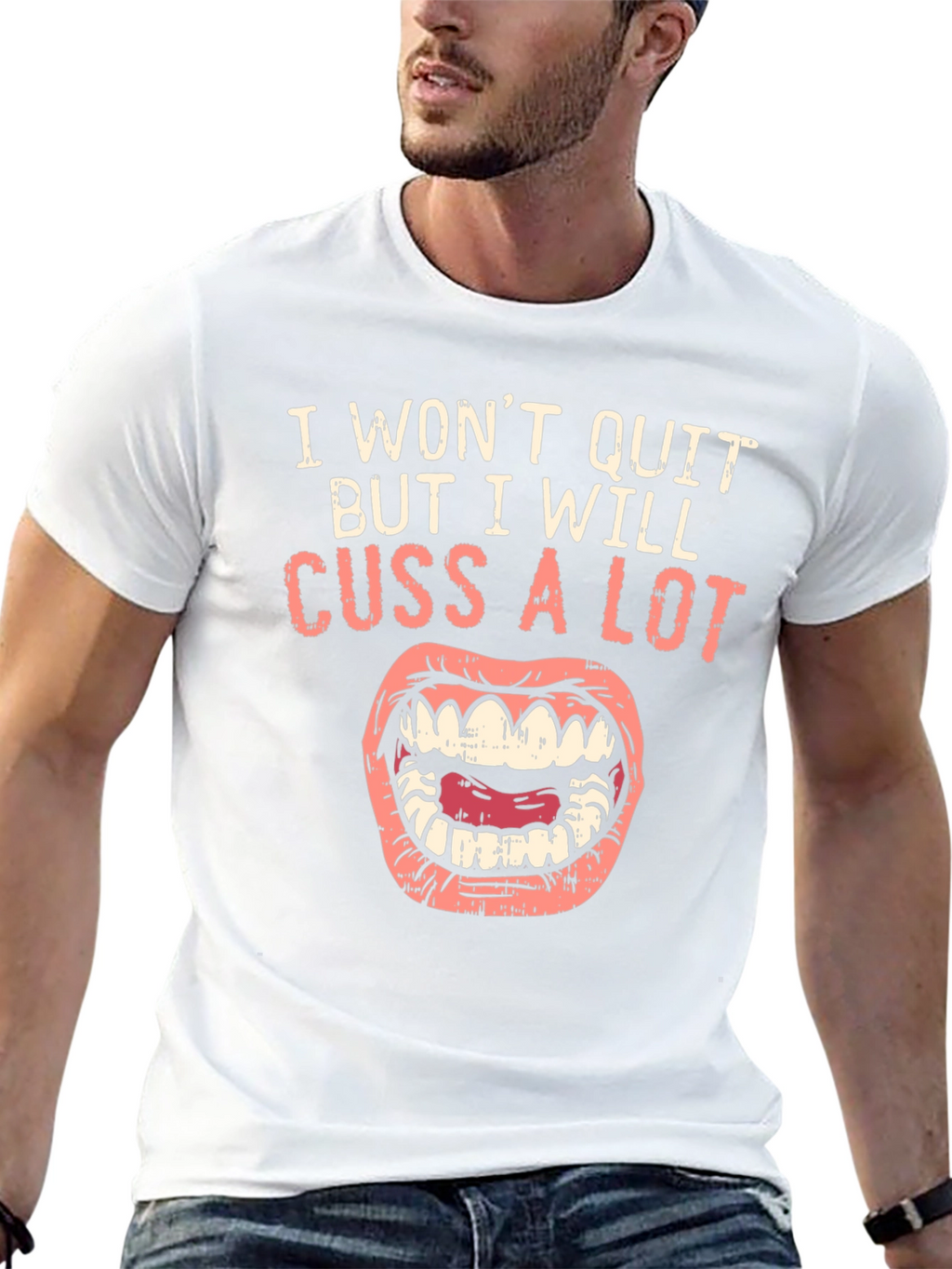 I Wont Quit Cussing Black T-Shirt