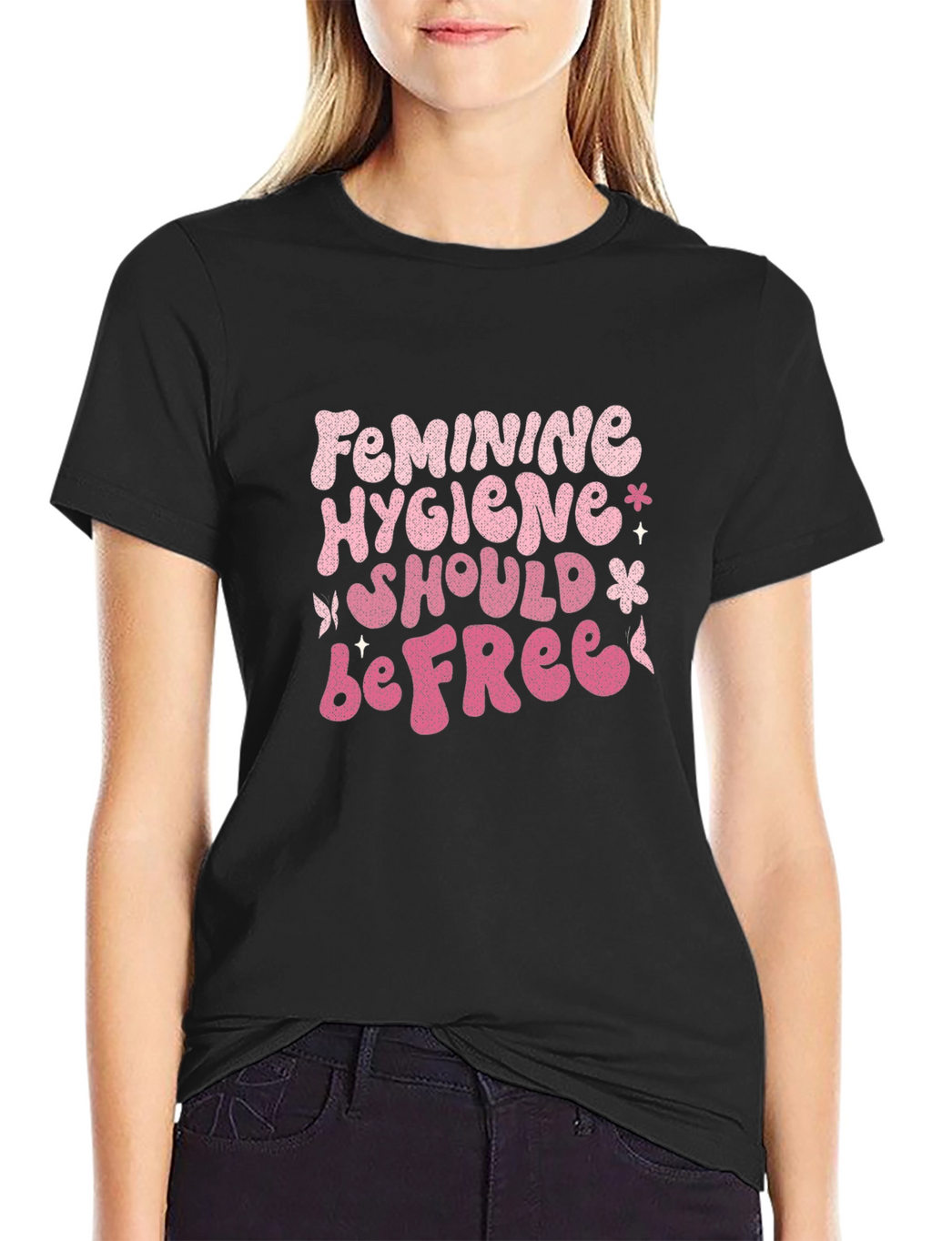 Feminine Hygiene Black T-Shirt