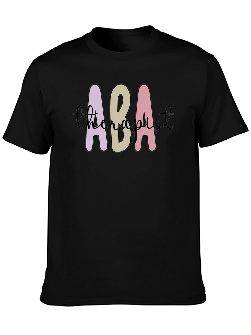 ABA Therapist Graphic Tee - Black