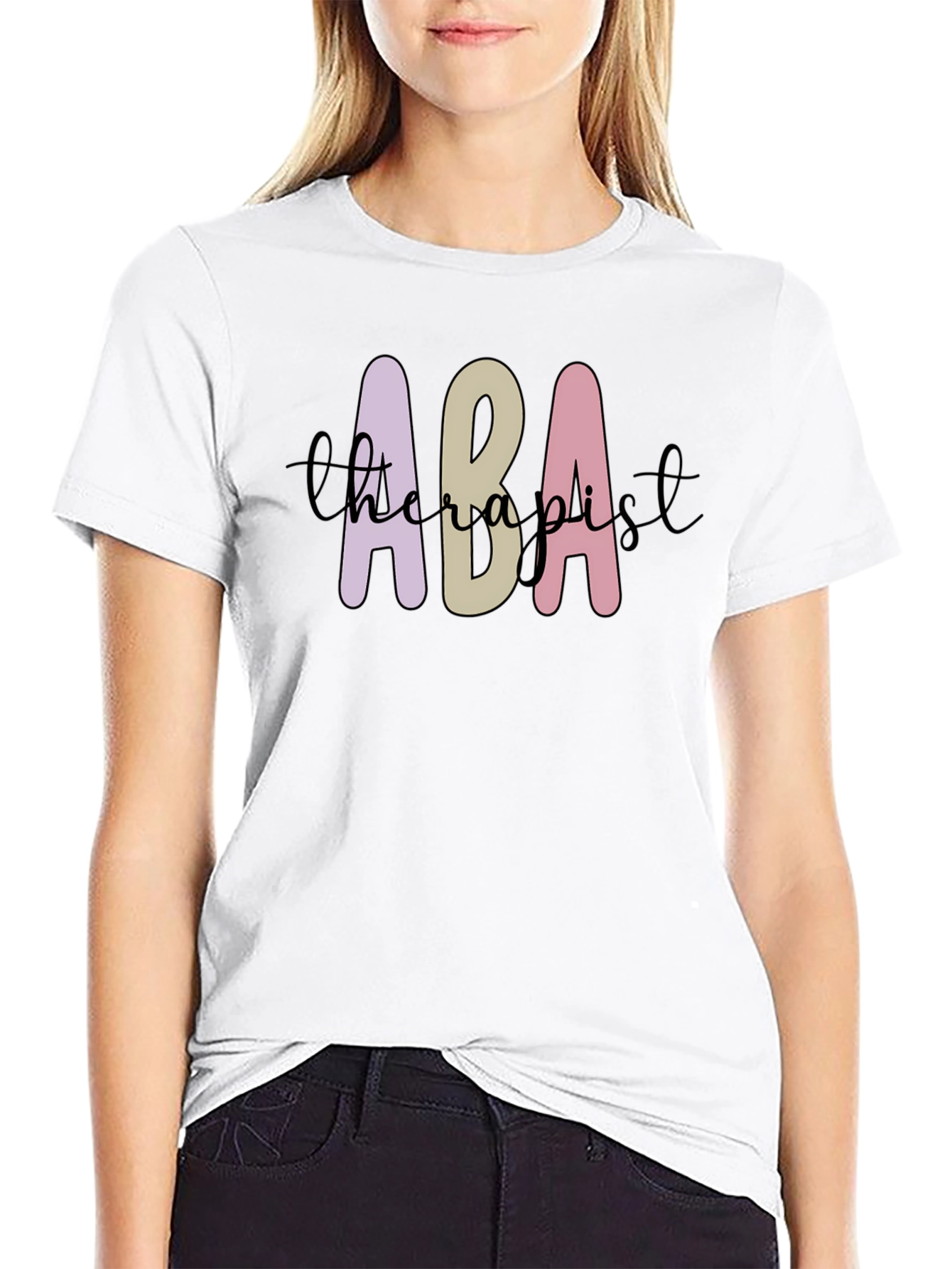 ABA Therapist Graphic Tee - Black
