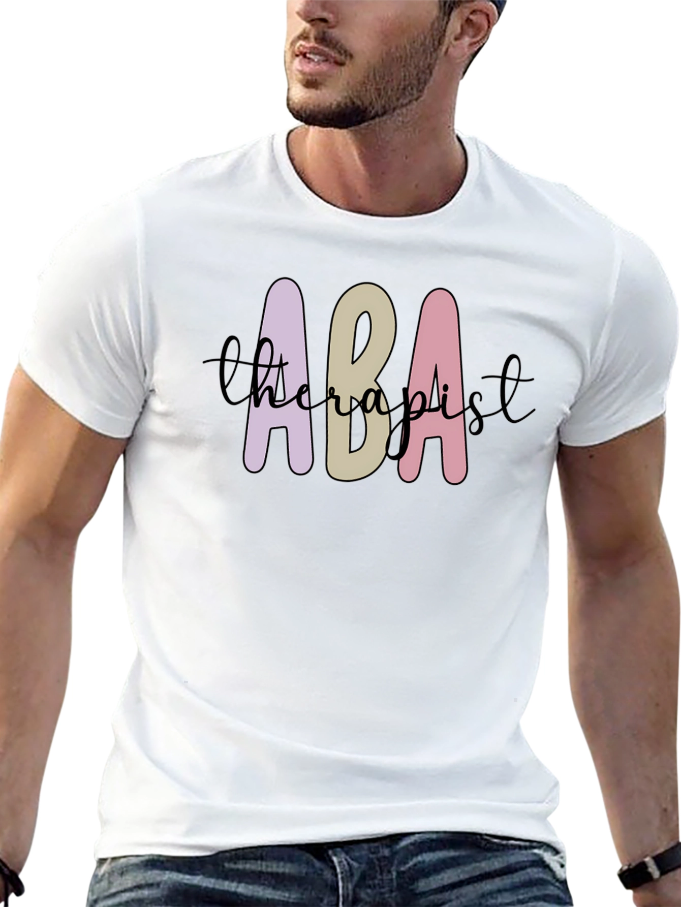 ABA Therapist Graphic Tee - Black