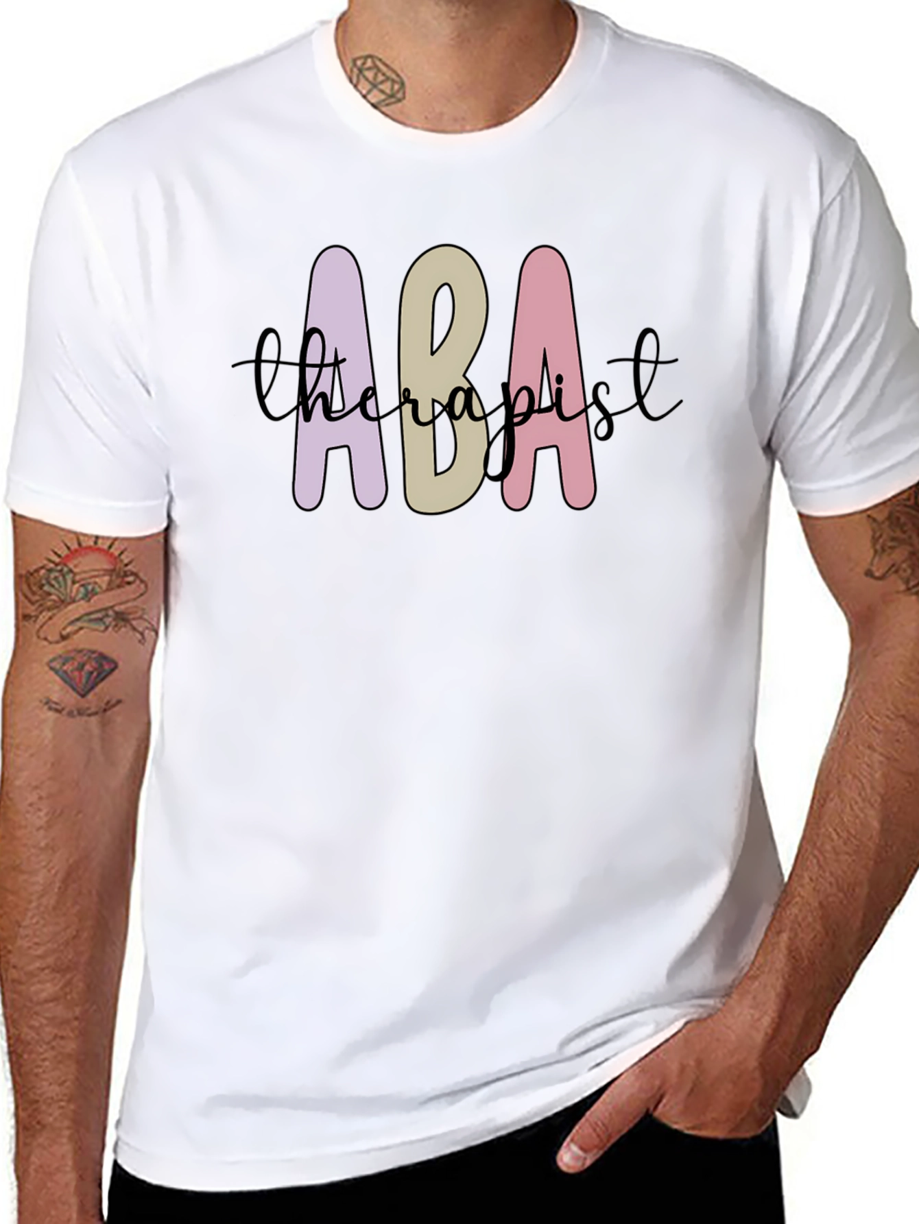ABA Therapist Graphic Tee - Black