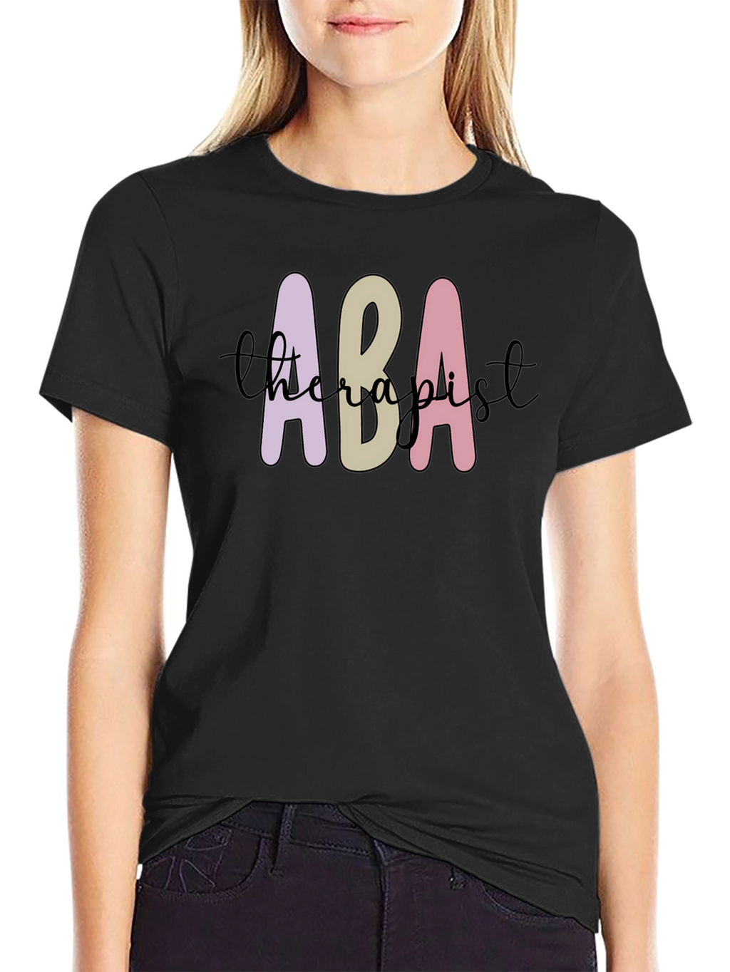ABA Therapist Graphic Tee - Black