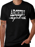 Archery Girl T-Shirt - Arrow Graphic Tee