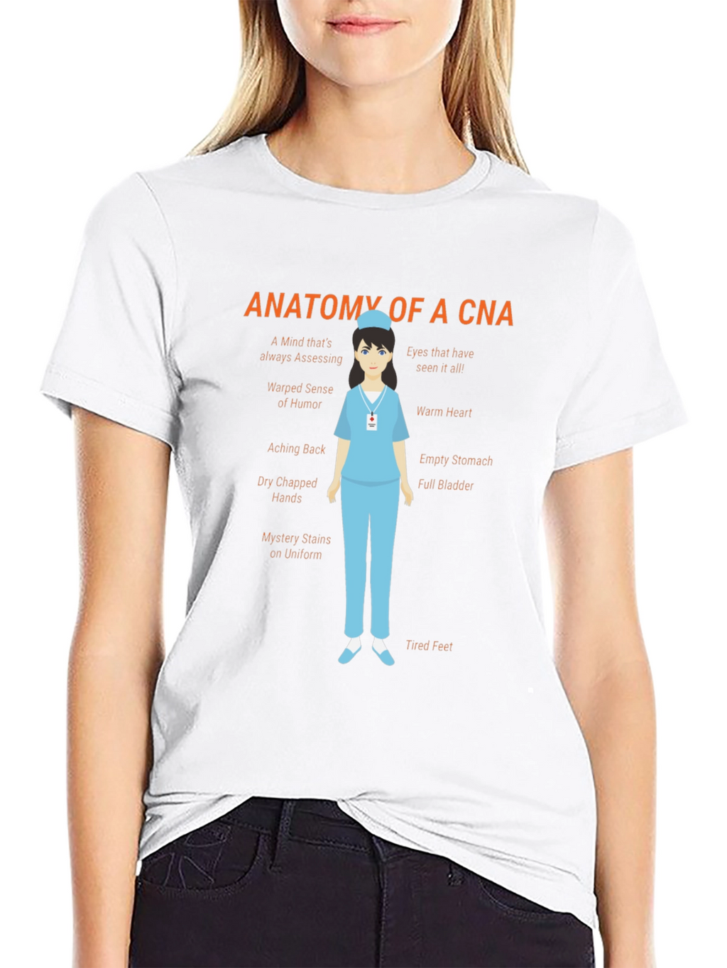 Anatomy of a CNA Black T-Shirt
