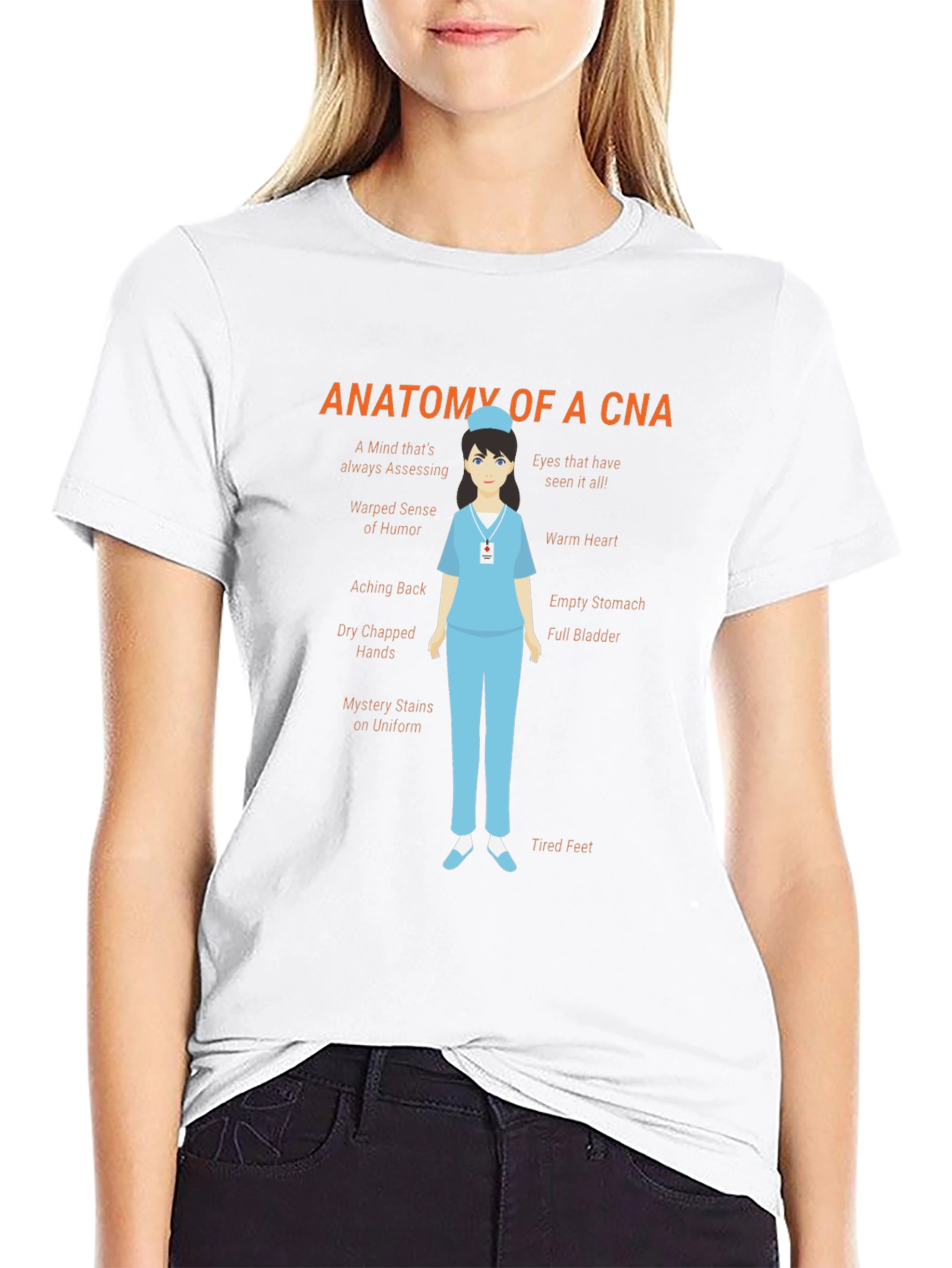Anatomy of a CNA Black T-Shirt