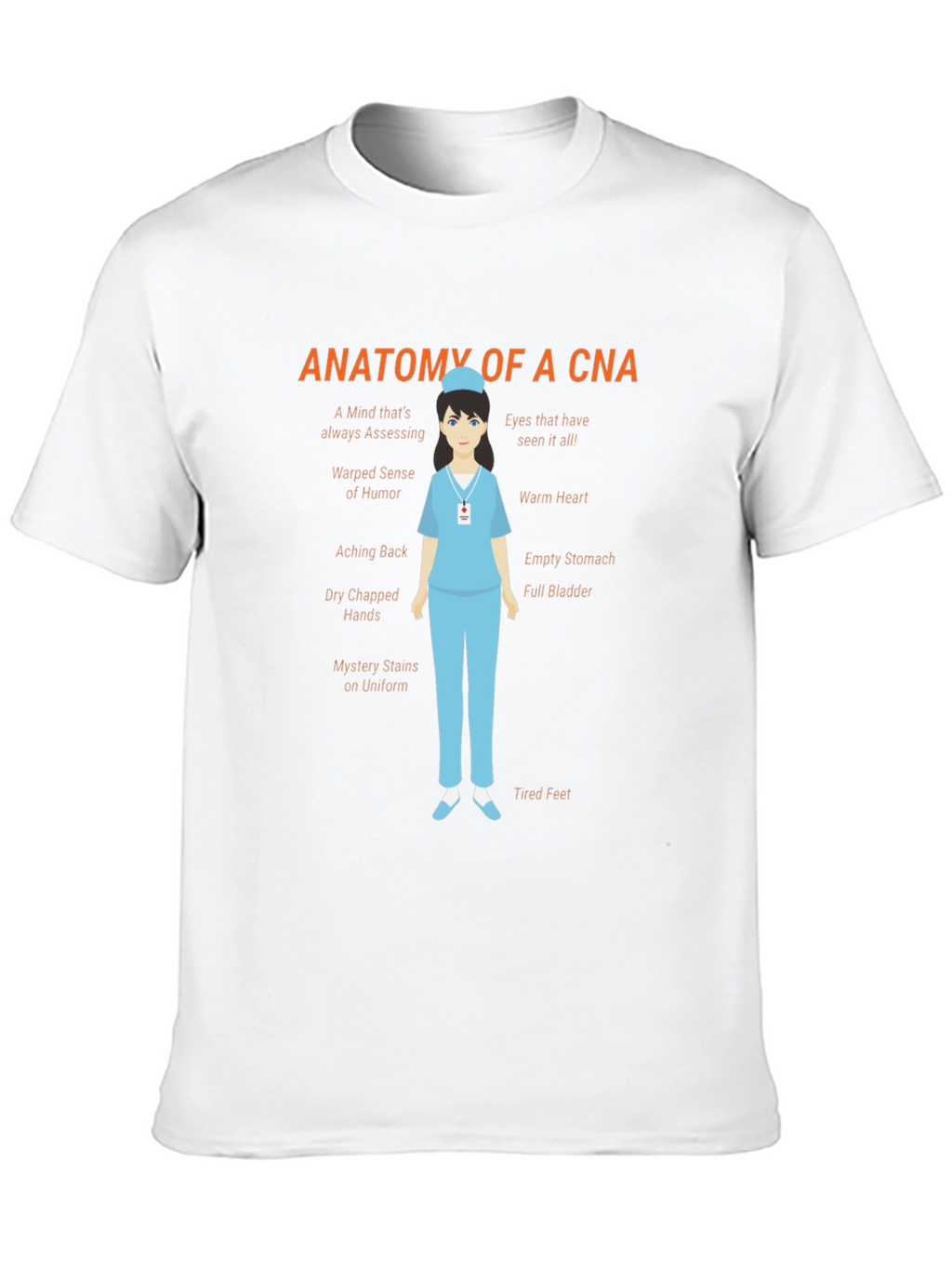 Anatomy of a CNA Black T-Shirt