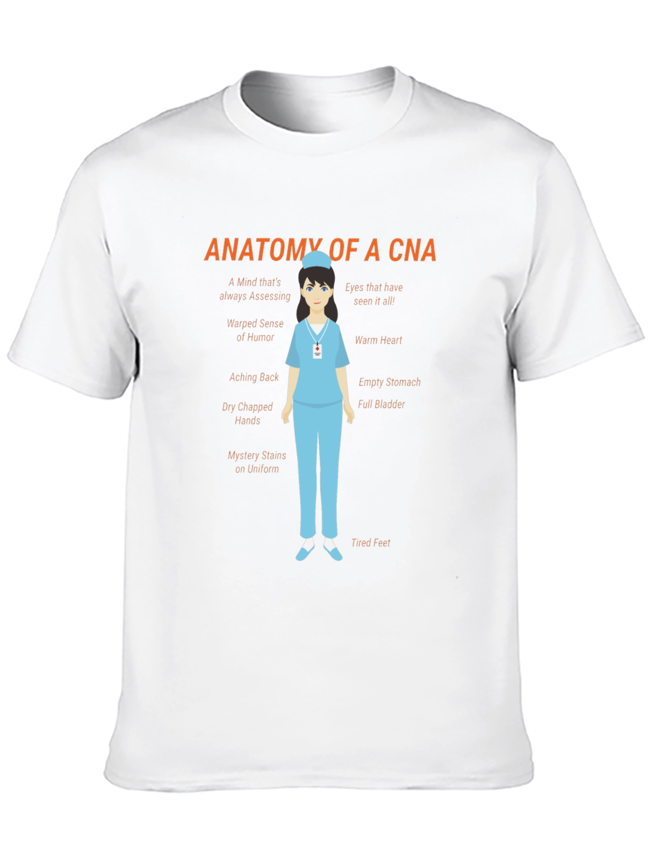 Anatomy of a CNA Black T-Shirt