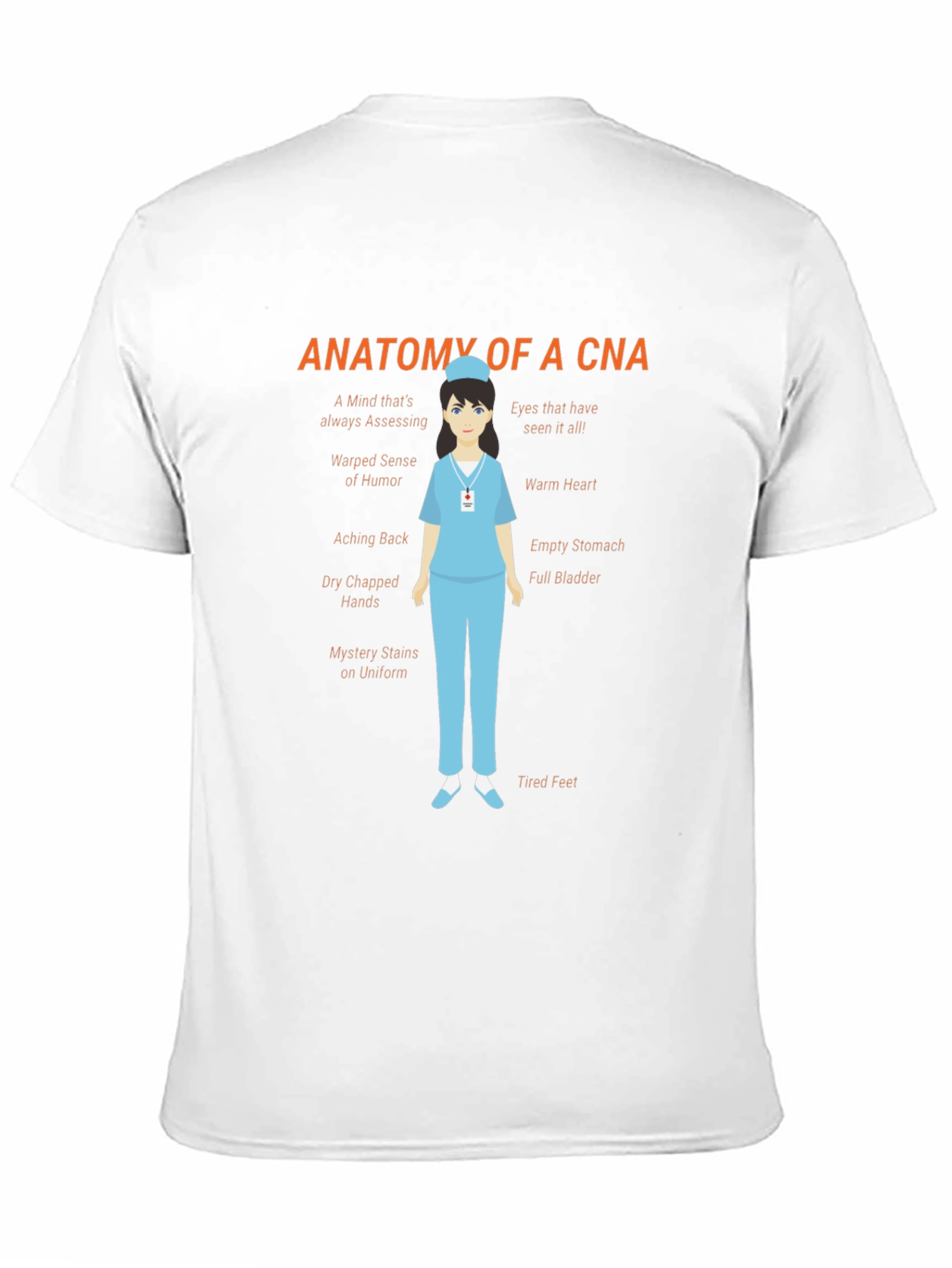 Anatomy of a CNA Black T-Shirt