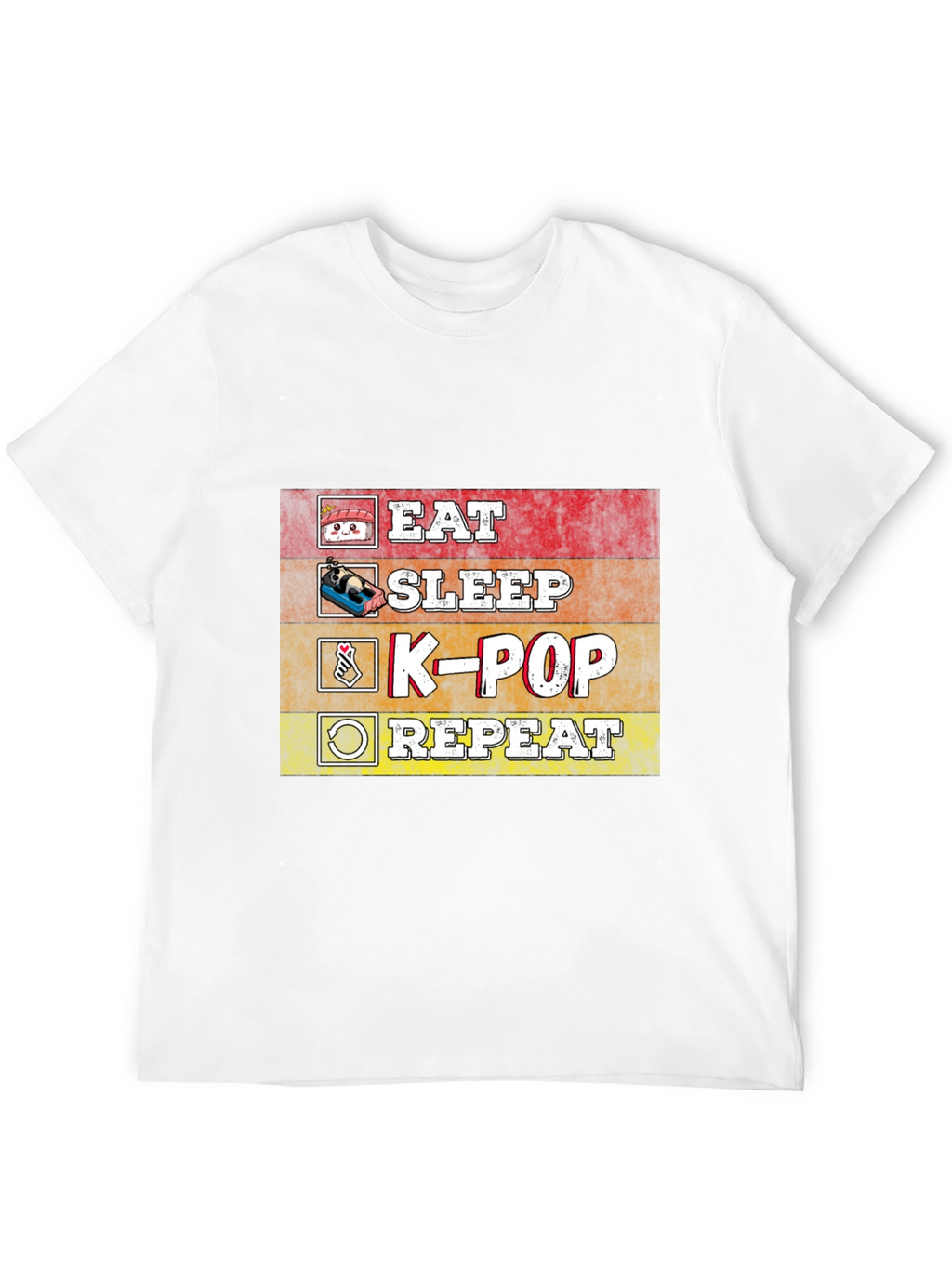 Eat Sleep K-Pop Repeat T-Shirt