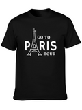Go To Paris Tour T-Shirt Eiffel Tower Design