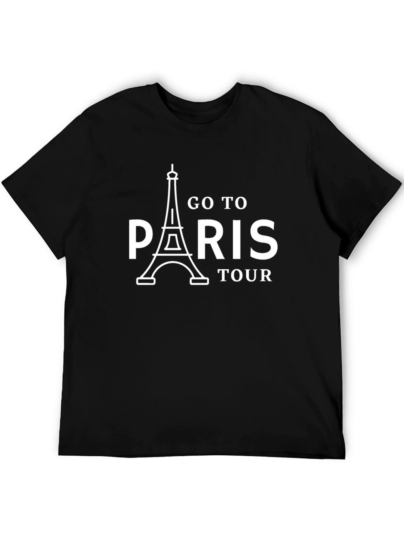 Go To Paris Tour T-Shirt Eiffel Tower Design