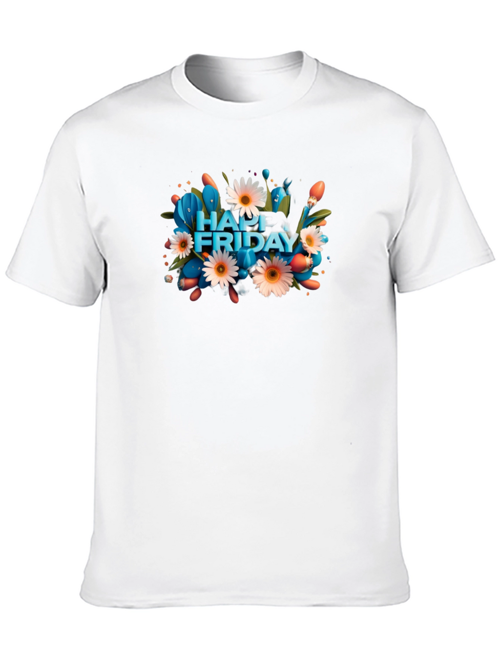 Happy Friday Graphic Tee - Mens Black T-Shirt