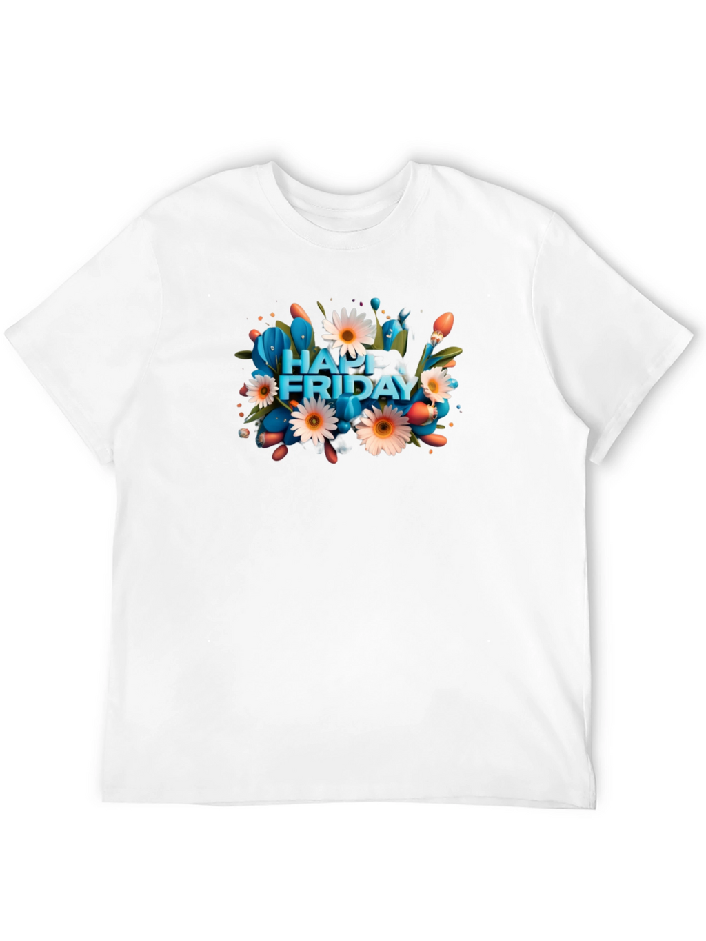 Happy Friday Graphic Tee - Mens Black T-Shirt