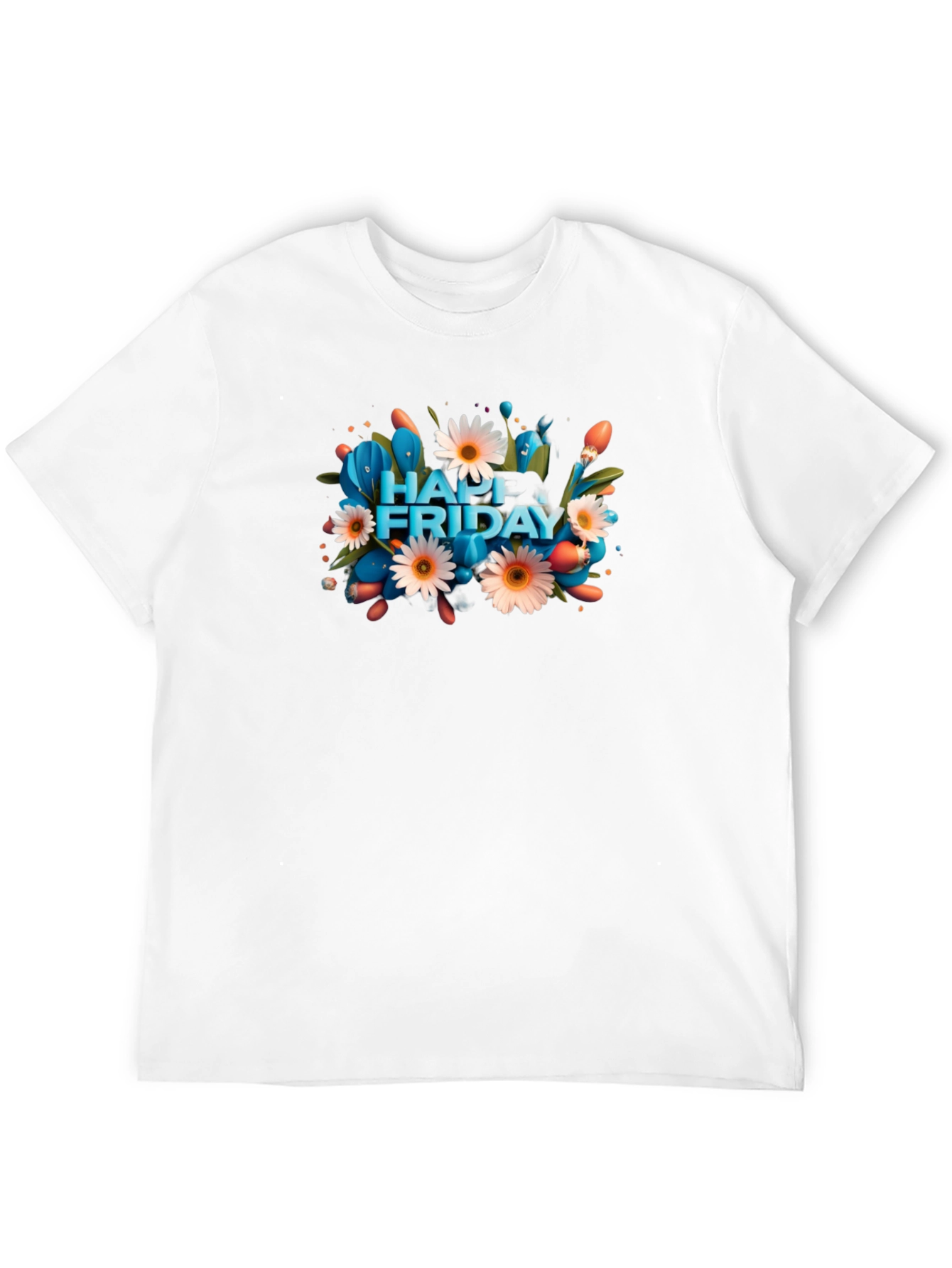 Happy Friday Graphic Tee - Mens Black T-Shirt