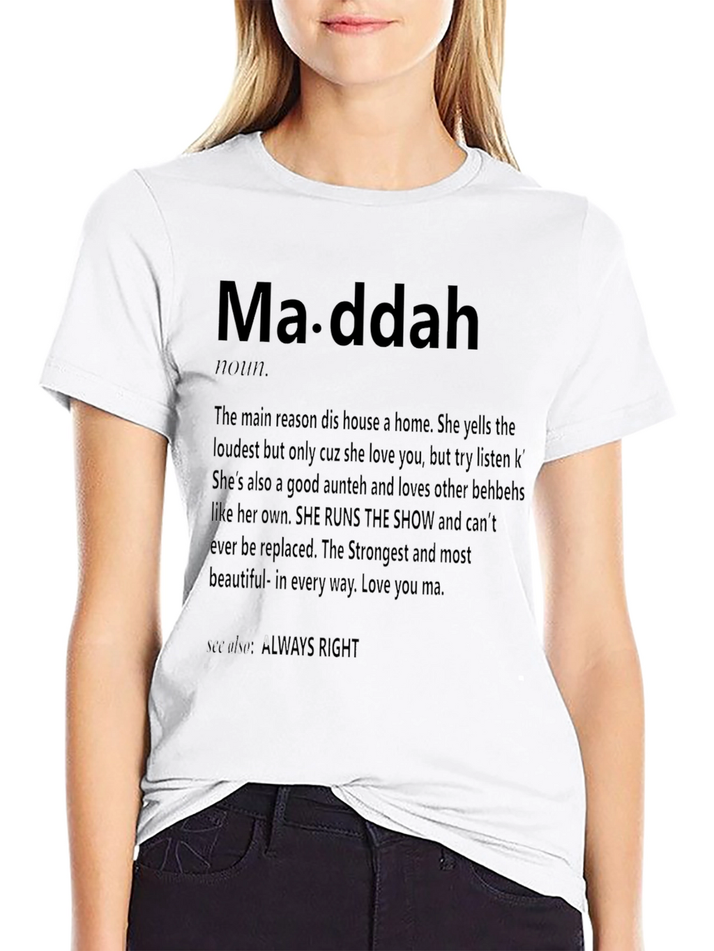 Ma-ddah Definition Graphic T-Shirt