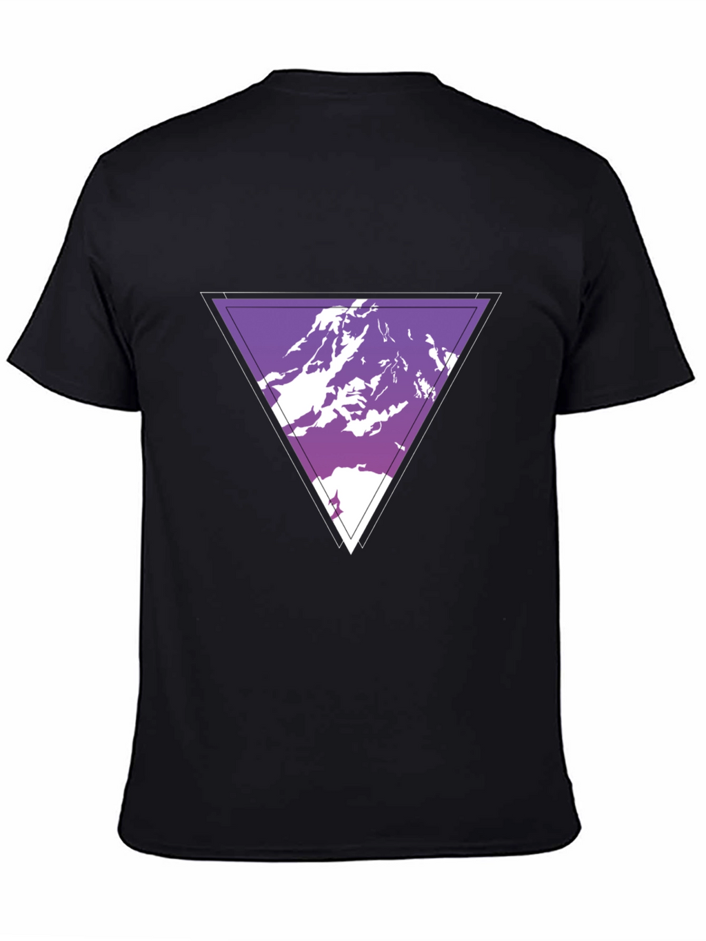 Geometric Mountain Graphic Tee - Cool Casual Style
