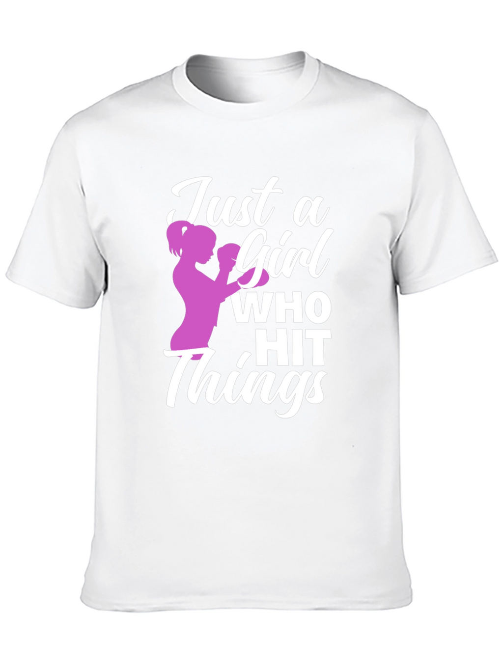 Just a Girl Who Hit Things Graphic T-Shirt