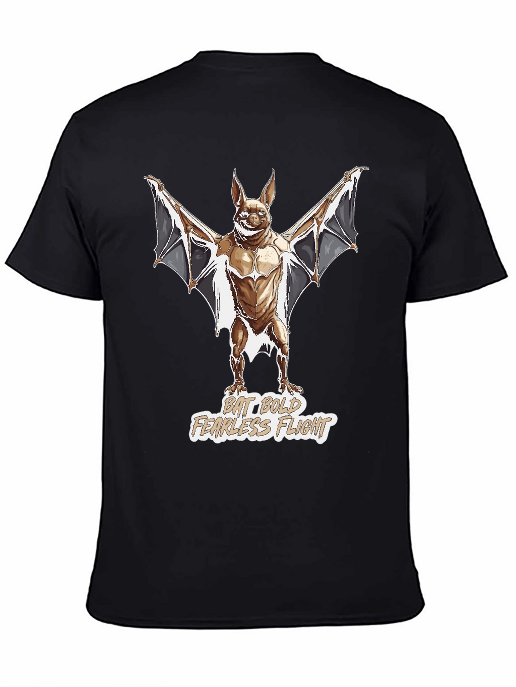 Bat Bold Fearless Flight Graphic T-Shirt