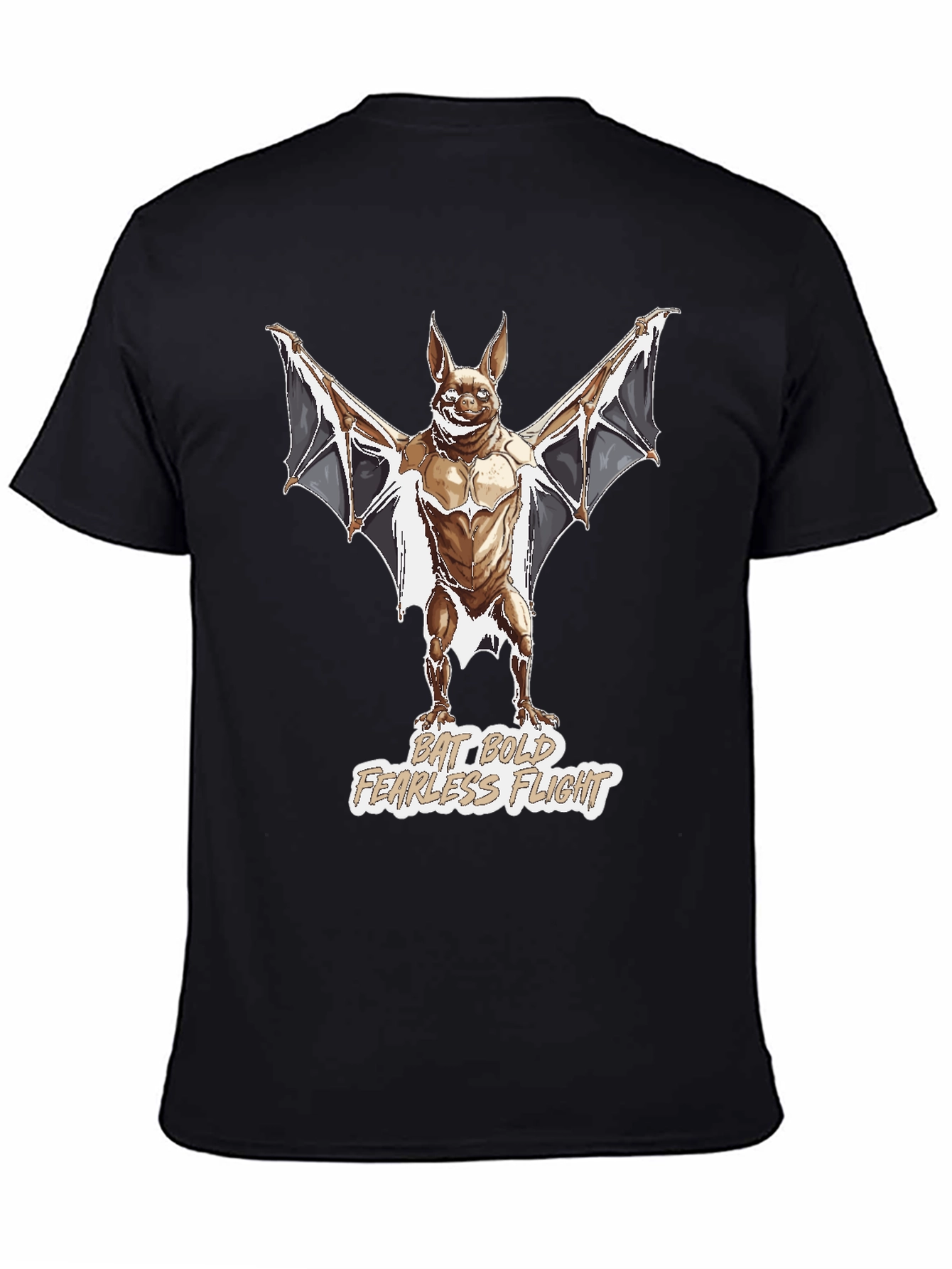 Bat Bold Fearless Flight Graphic T-Shirt