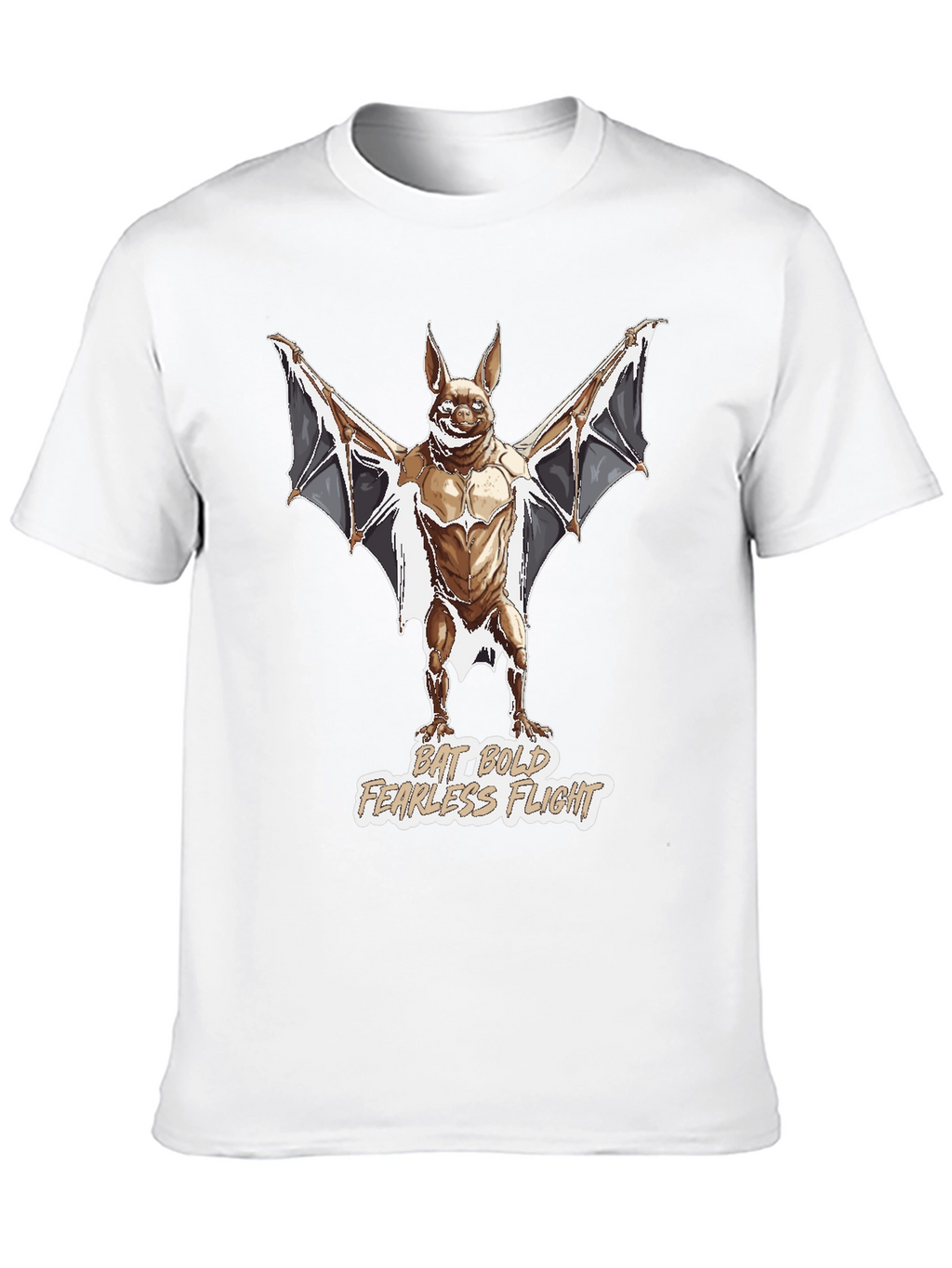 Bat Bold Fearless Flight Graphic T-Shirt