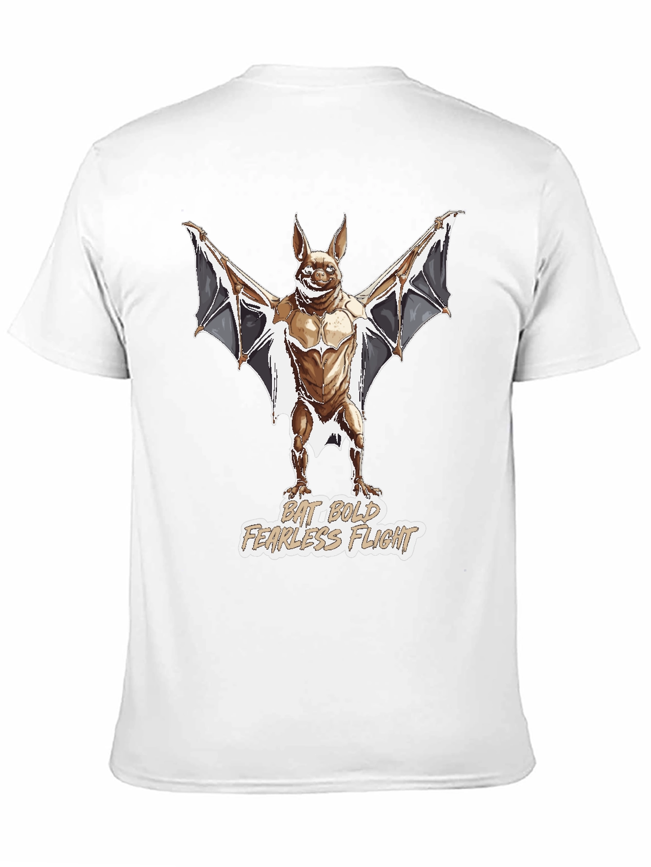 Bat Bold Fearless Flight Graphic T-Shirt