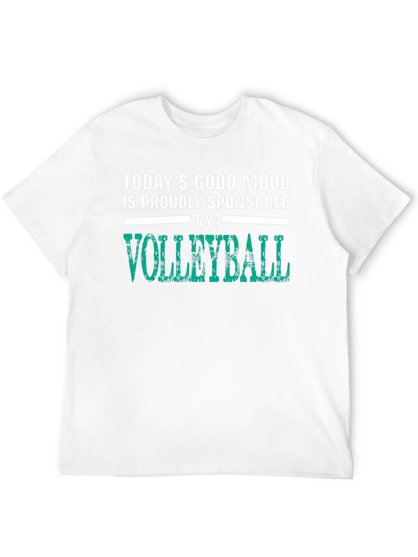 Volleyball Sponsored Mood Black Graphic Tee