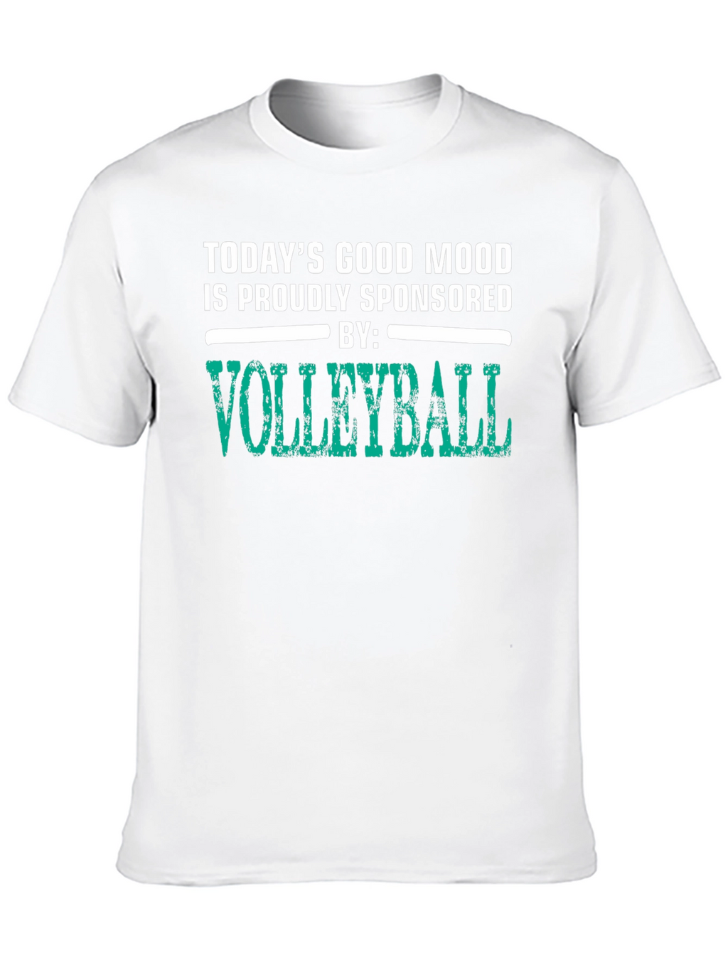 Volleyball Sponsored Mood Black Graphic Tee