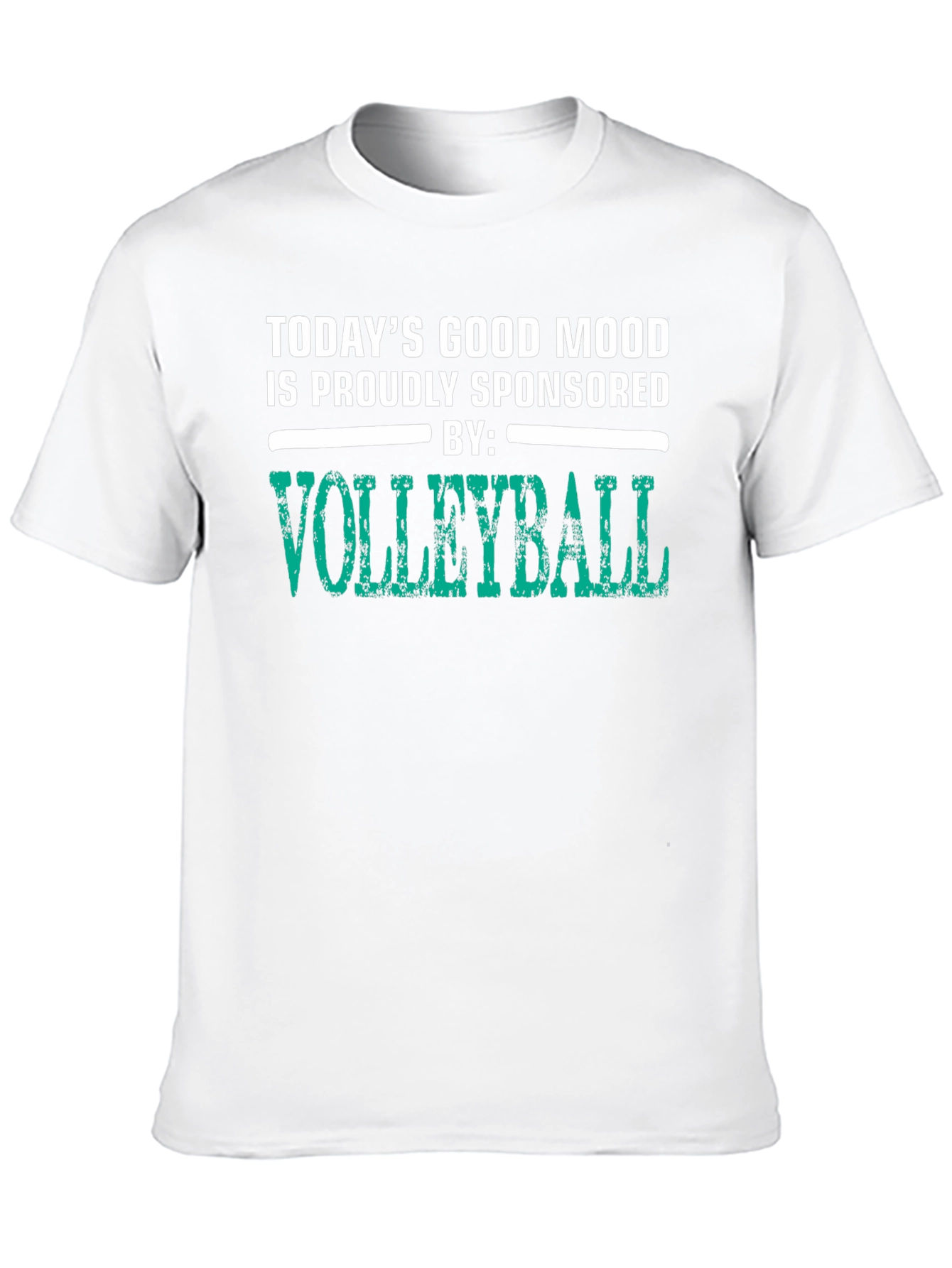 Volleyball Sponsored Mood Black Graphic Tee