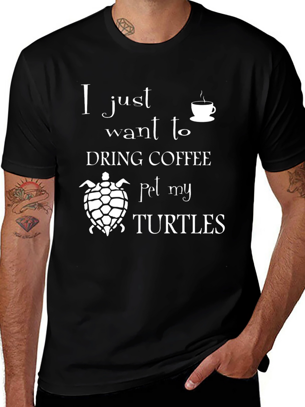 Coffee and Turtles Graphic Tee