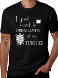 Coffee and Turtles Graphic Tee