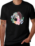 Floral Bouquet Woman Graphic Tee