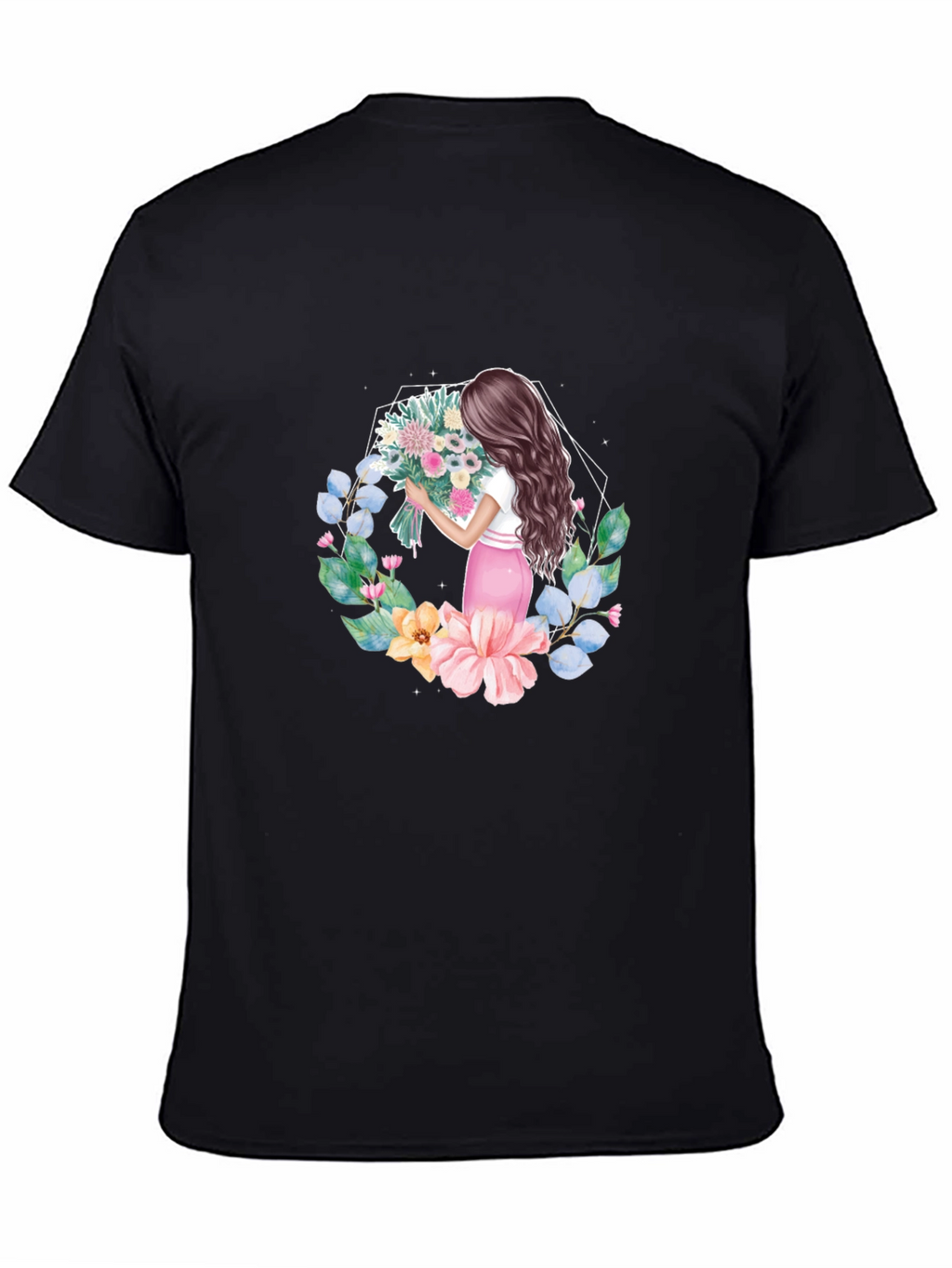 Floral Bouquet Woman Graphic Tee