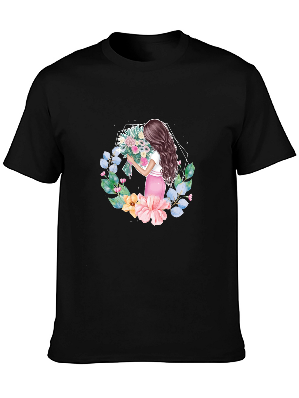 Floral Bouquet Woman Graphic Tee