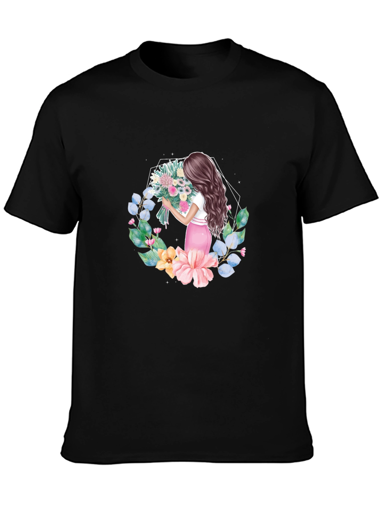 Floral Bouquet Woman Graphic Tee