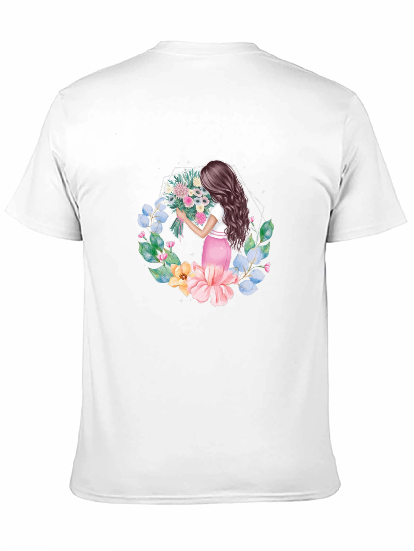 Floral Bouquet Woman Graphic Tee