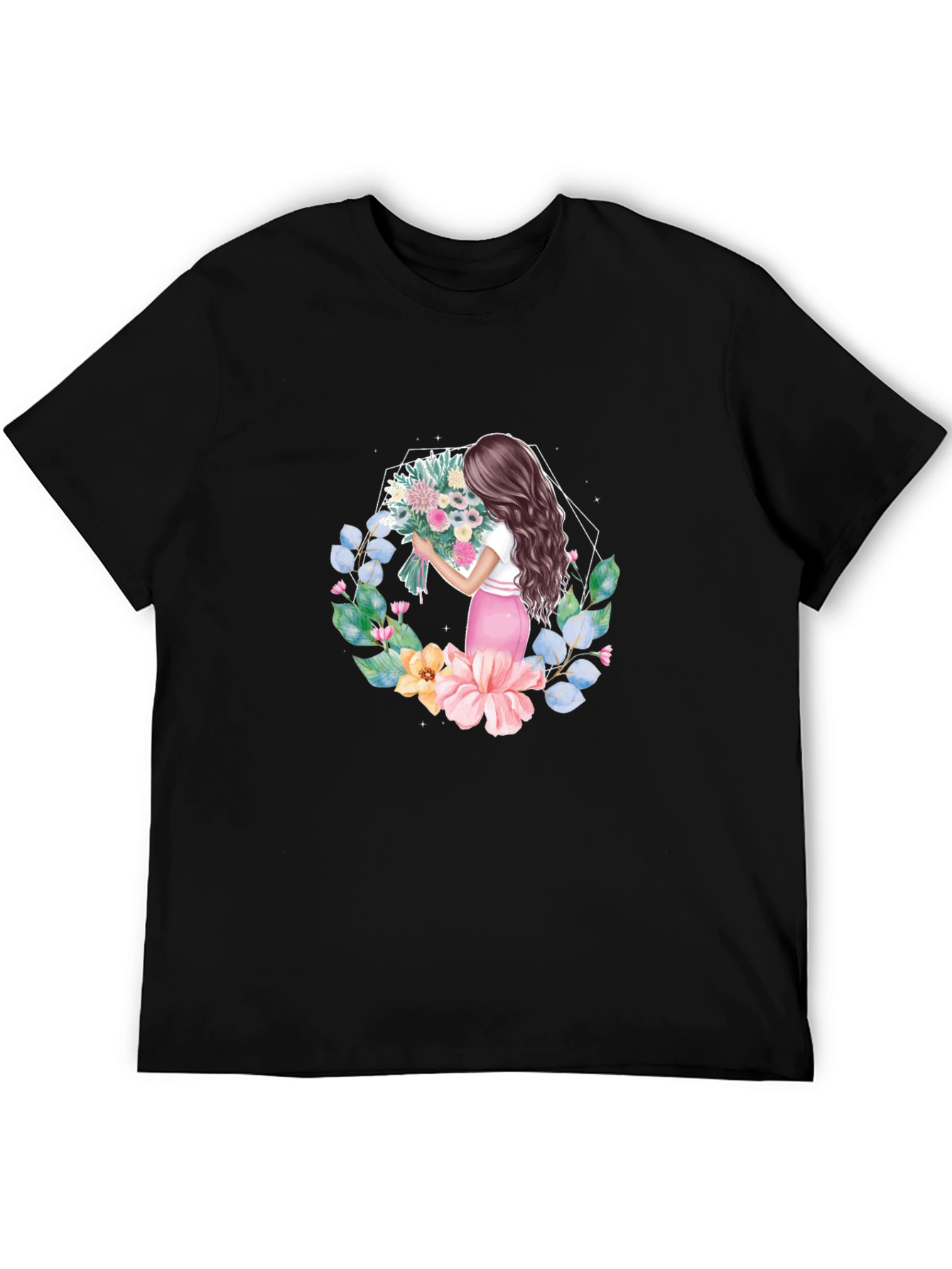 Floral Bouquet Woman Graphic Tee