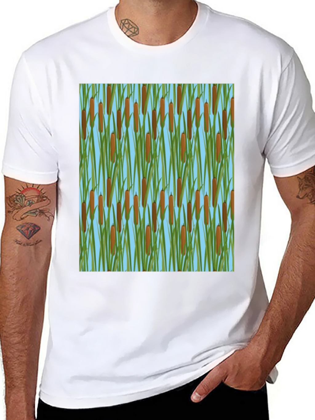 Cattail Pattern T-Shirt