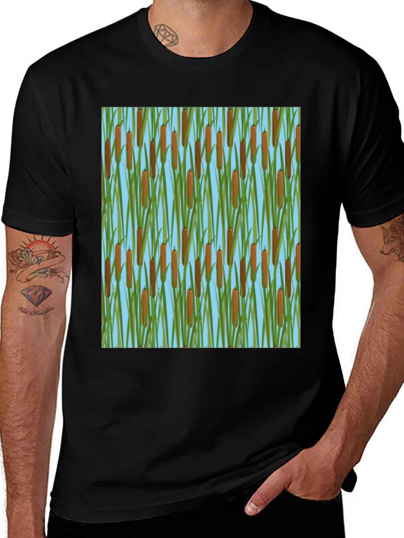 Cattail Pattern T-Shirt