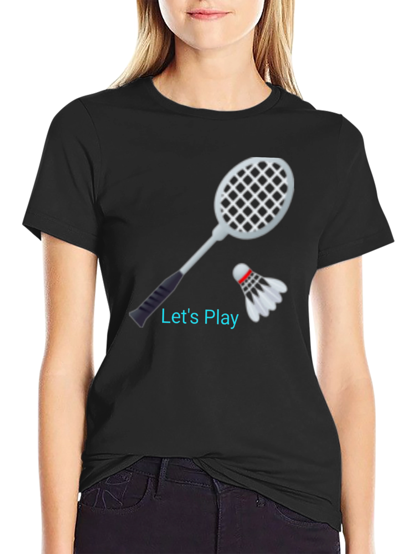 Badminton T-shirt - Lets Play