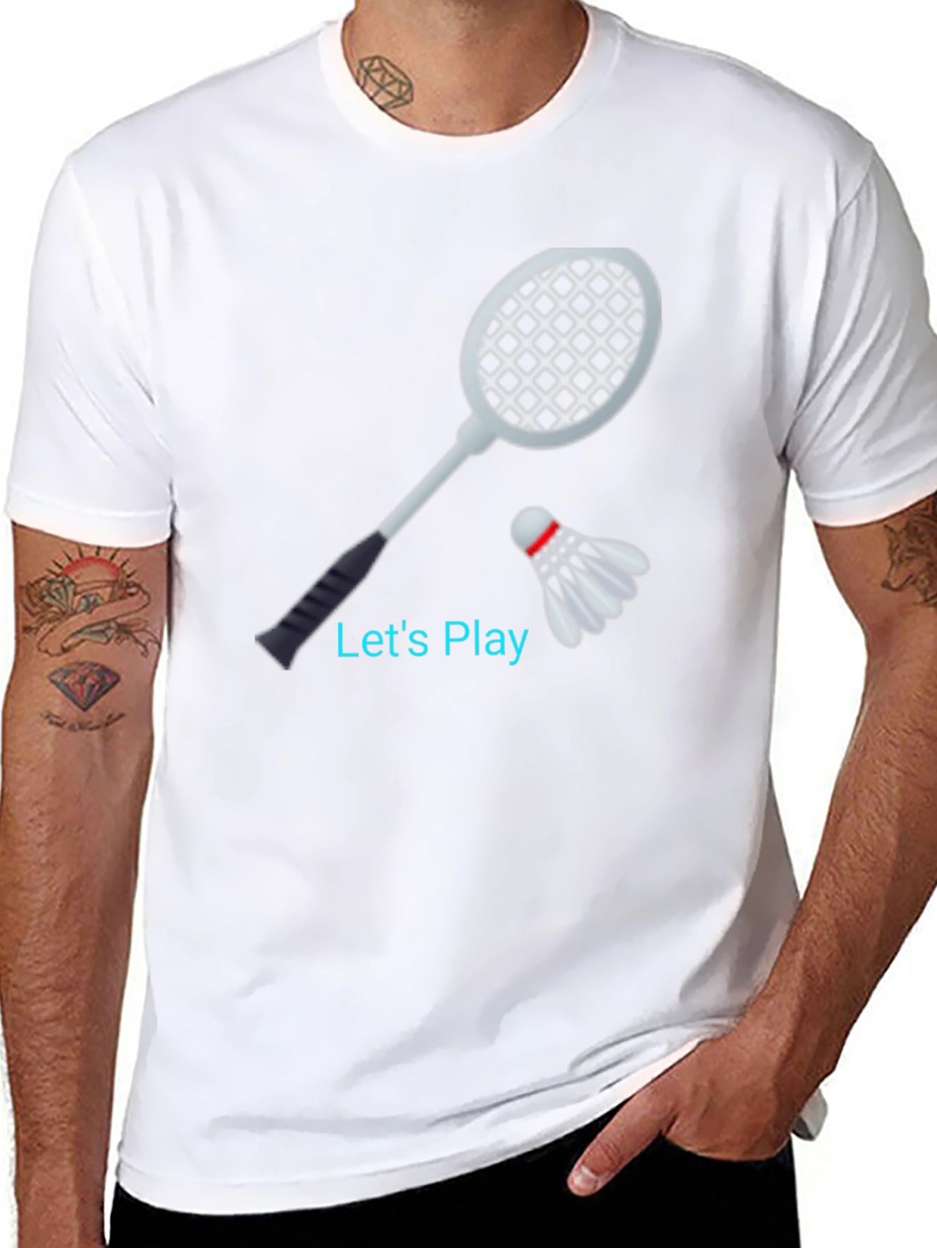 Badminton T-shirt - Lets Play