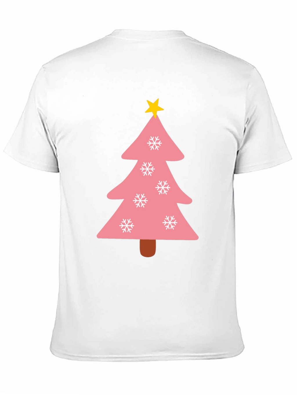 Festive Pink Christmas Tree T-Shirt