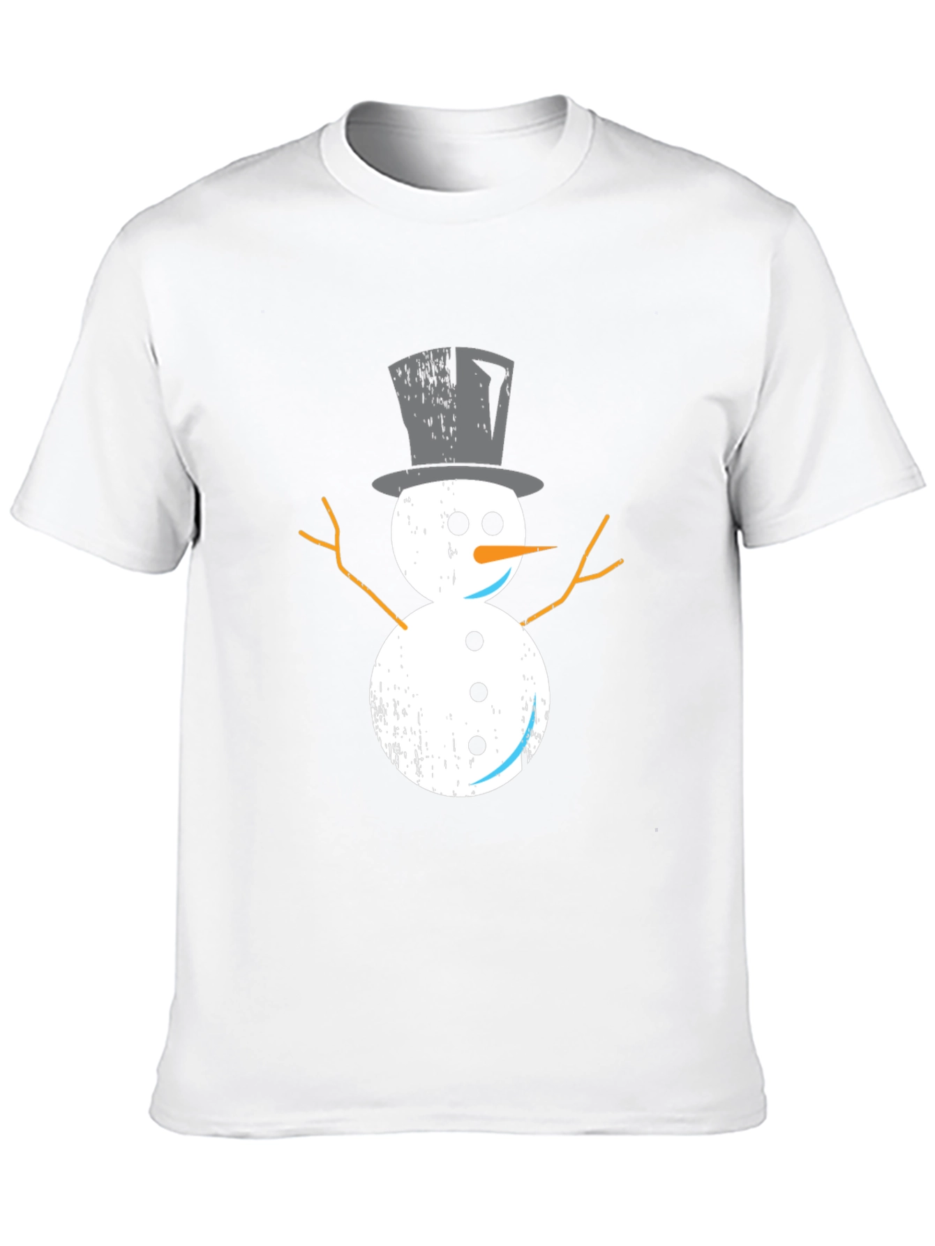 Festive Snowman Graphic Tee - Holiday Style