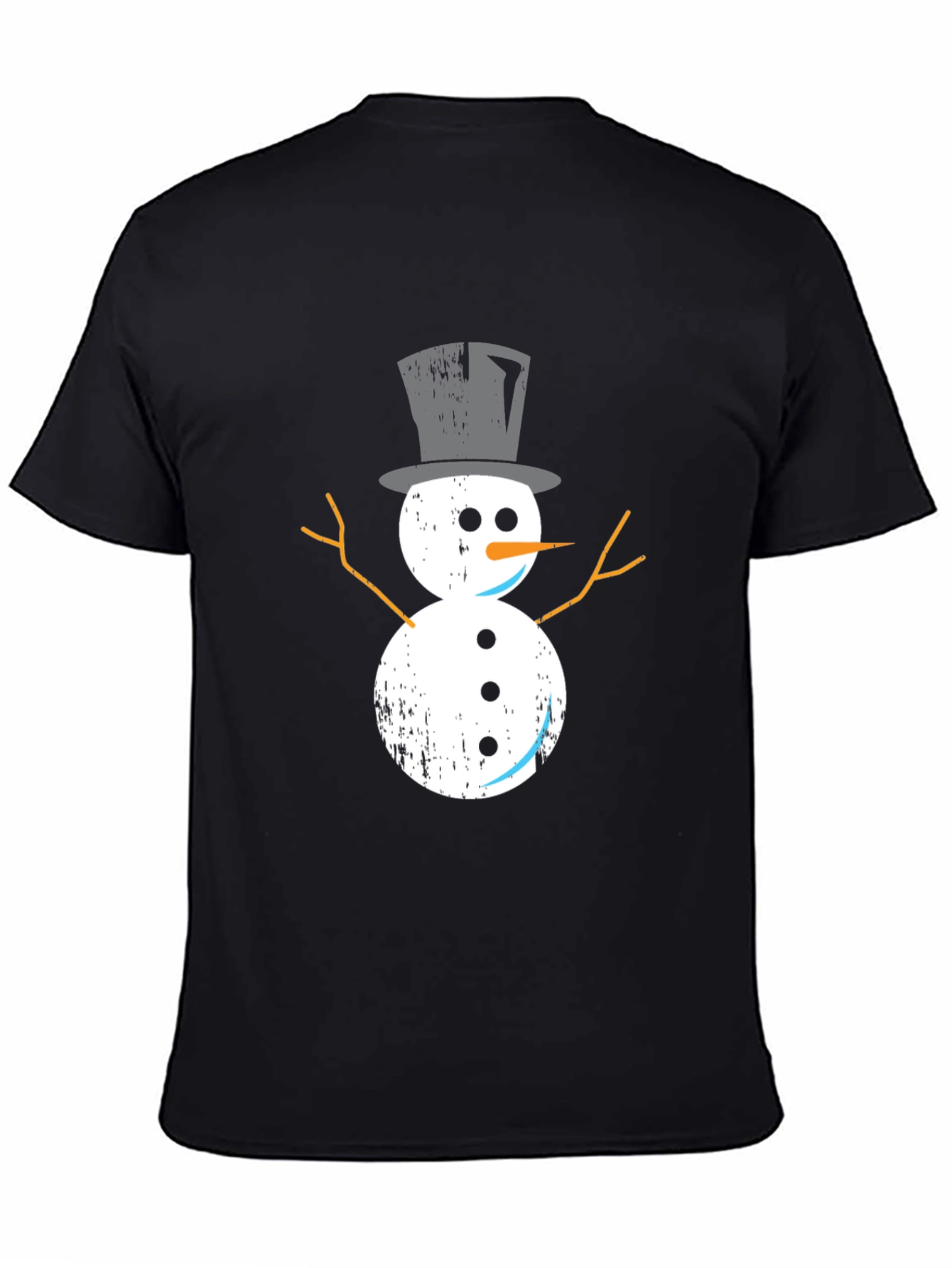 Festive Snowman Graphic Tee - Holiday Style