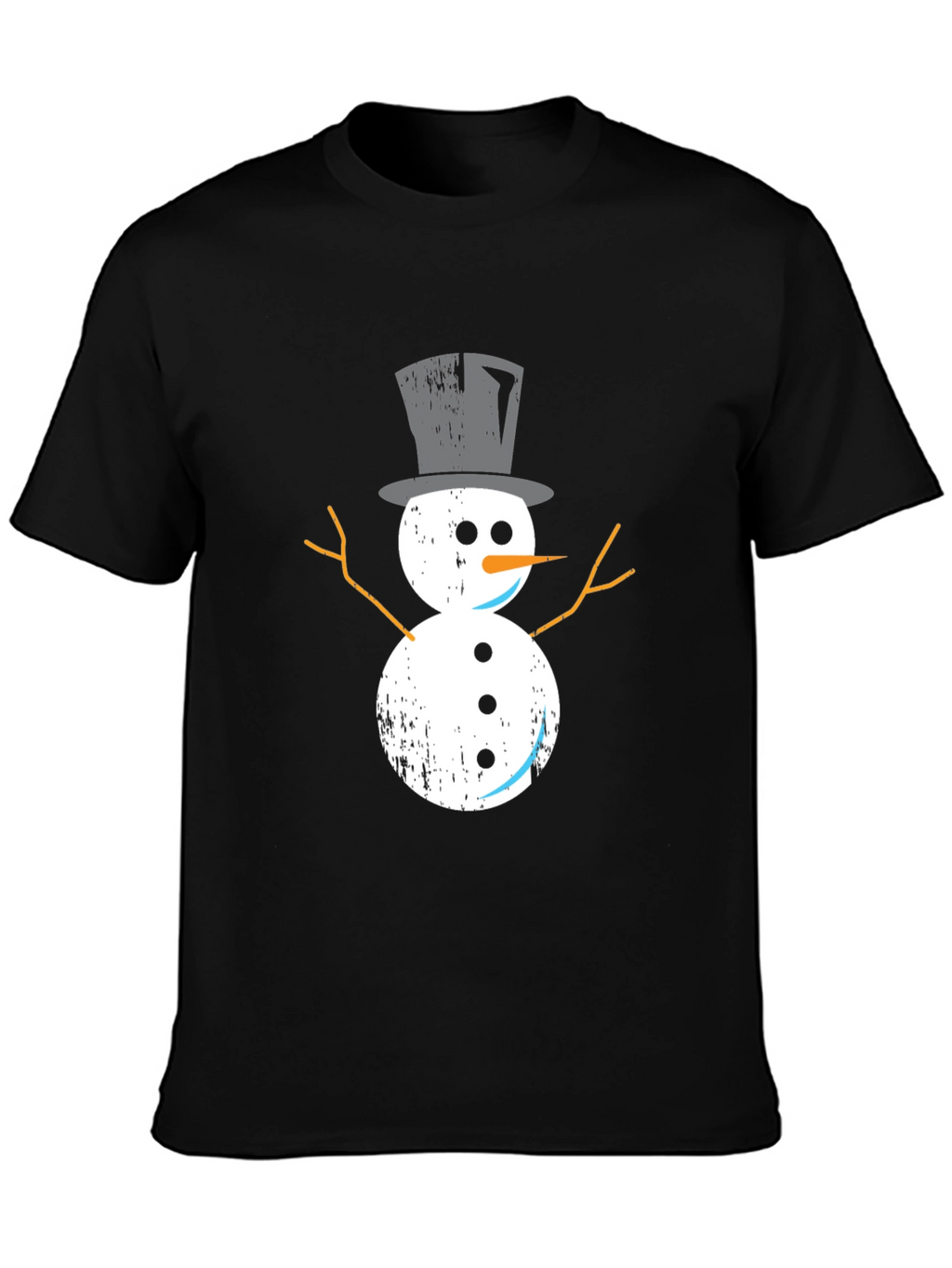 Festive Snowman Graphic Tee - Holiday Style