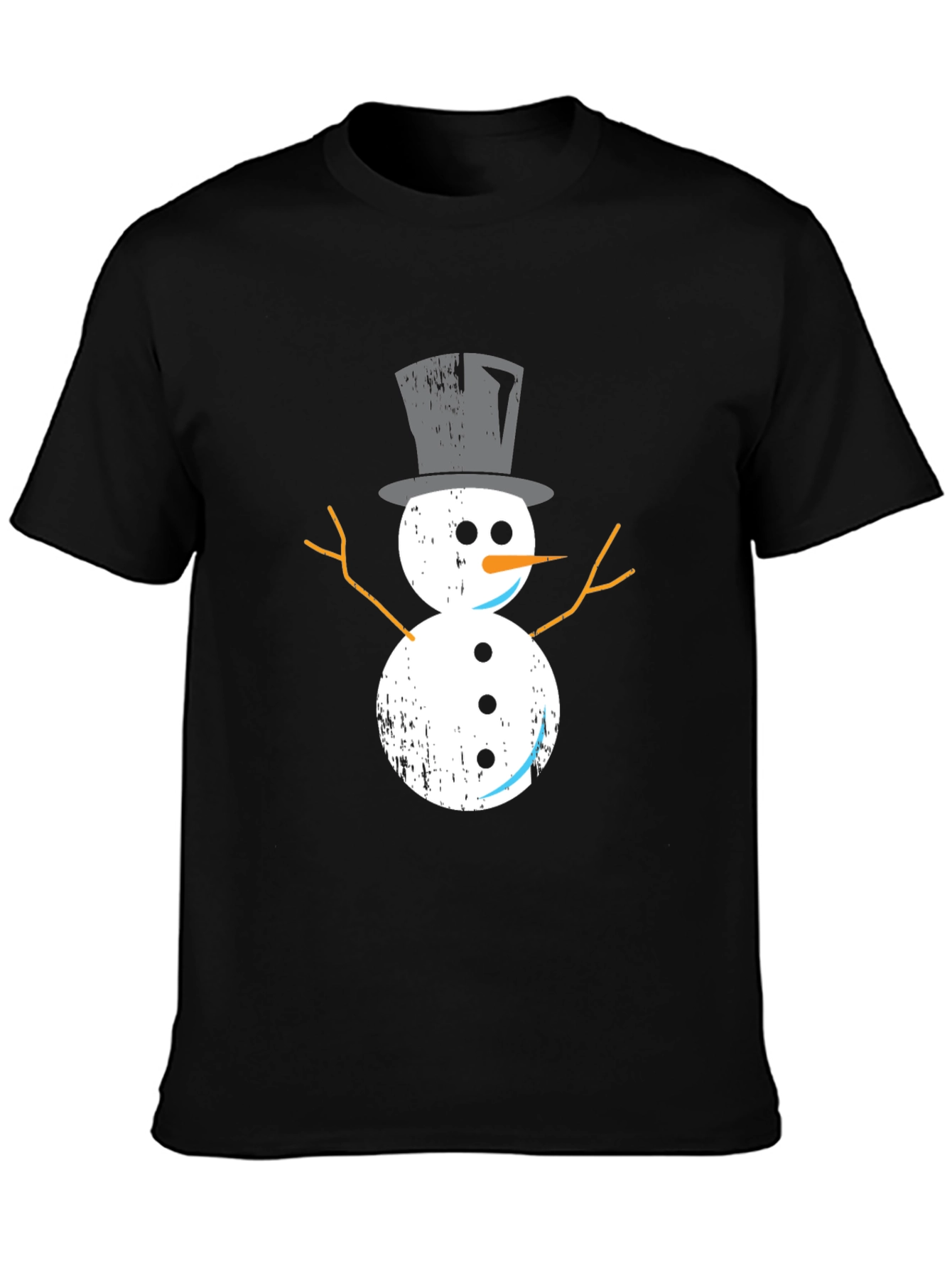 Festive Snowman Graphic Tee - Holiday Style